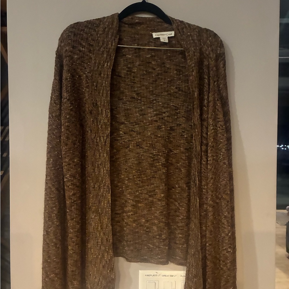 Coldwater Creek Women's Multi Brown Cardigan
